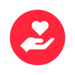 SERV Food Bank - Hand and Heart (Red)